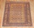 Antique Zabihi Collection Caucasian Shirvan Mustard Field Square Late 19th Century Rug - 3'9" x 4'3" For Sale - Image 4 of 10
