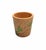 Contemporary Vintage Hand-Painted Teak Wood Botanical Cachepot For Sale - Image 3 of 12