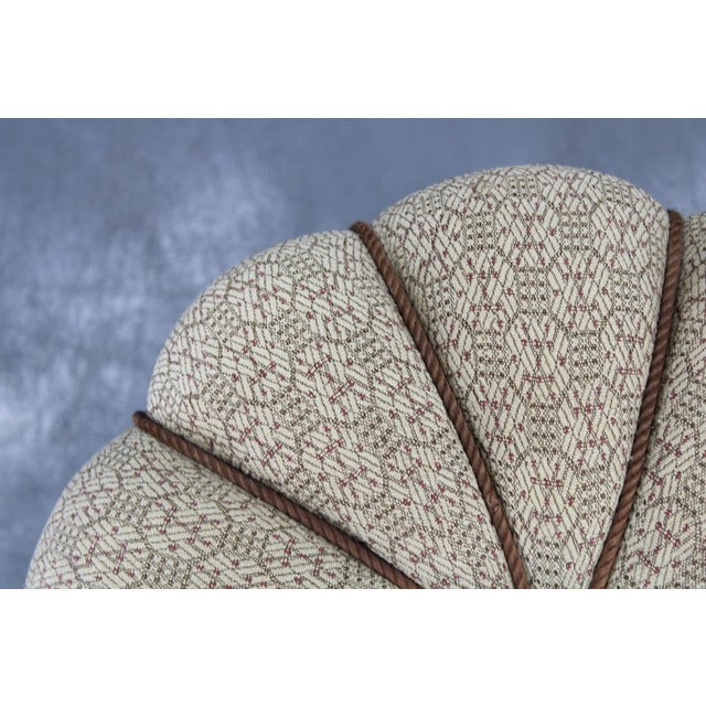 Gold Art Deco Stool from Jindrich Halabala, Czechoslovakia, 1930s For Sale - Image 8 of 13