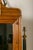 Large English Faux-Bamboo Walnut Mirror Made of 1900s Doors with Carved Ivy For Sale - Image 9 of 12