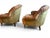 Wood Pair of George Smith Style Tufted Club Chairs For Sale - Image 7 of 8