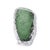 Emerald Crystalized Glass Vase- Medium For Sale In Chicago - Image 6 of 11