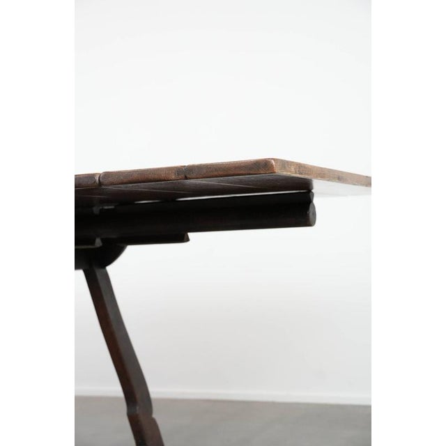 Antique Swiss Folding Dining Table in Oak, Mid-19th Century For Sale - Image 15 of 18