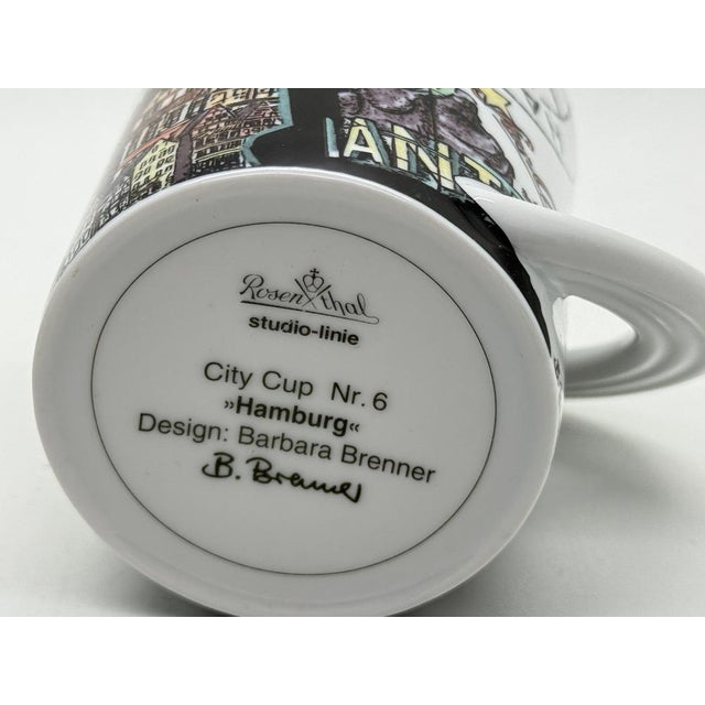 Postmodern Cupola City Cup Series No. 6 Hamburg Mug by B. Brenner and Mario Bellini for Rosenthal Studio Line, 1990s For Sale - Image 3 of 4