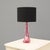 Pink crystal table lamp by Val St Lambert of Belgium. Re-wired and tested. Circa 1950. UK Plug (up to 250V).The wiring of...