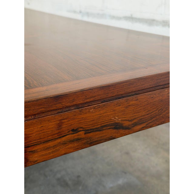 Wood Vintage Danish Rosewood Coffee Table - Mid Century Modern Scandinavian Table 1960s For Sale - Image 7 of 10