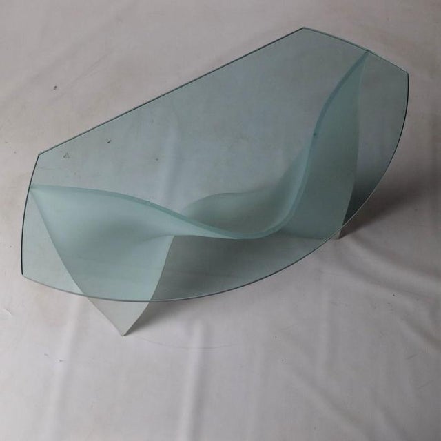 Vintage Glass Console Table, 2000s For Sale - Image 3 of 5