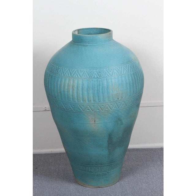 Ceramic 1980s Lidded Amphora Style Ceramic Vessel, Custom for Steve Chase For Sale - Image 7 of 8