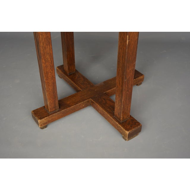 1920s Art Deco Oak Console Table by Frits Spanjaard for Lov, 1920s For Sale - Image 5 of 11