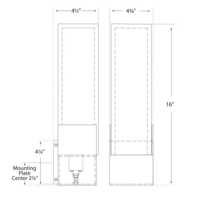Modern Kelly Wearstler for Visual Comfort Signature Covet Tall Box Bath Sconce in Bronze For Sale - Image 3 of 3