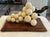Large Scale Mid-Century Italian Stone Grape Cluster Sculpture Mounted to Wood Base For Sale - Image 11 of 18