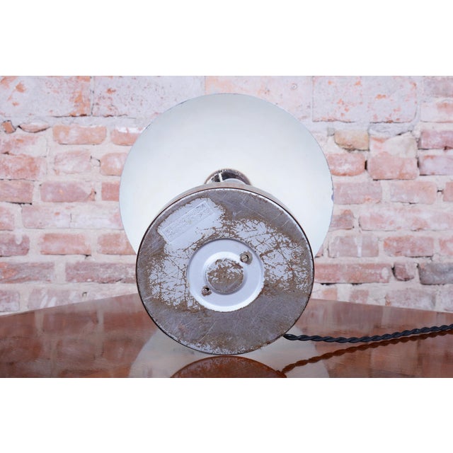 Bauhaus Table Lamp in Chrome and Steel from Miroslav Prokop, Czech, 1930s For Sale - Image 9 of 11
