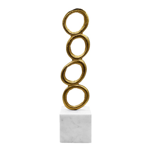 Matthew Izzo Home Omar Stacked Circle Scultpure For Sale