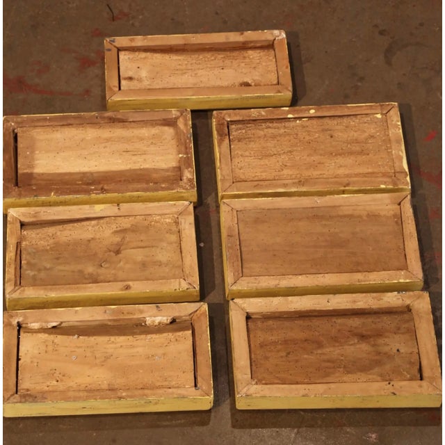 Wood 19th Century Italian Hand-Painted Heraldic Crest Panels, Set of 7 For Sale - Image 7 of 9