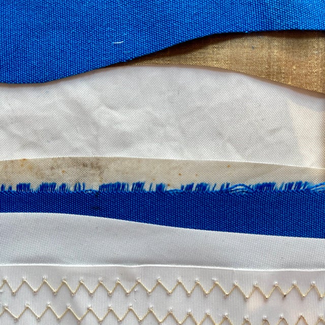 Contemporary Semi-Abstract​ Mixed Media Nautical Sailcloth Landscape Series of 3​ - By JJ-Hogan | the Rise and Fall of Each Day For Sale - Image 14 of 18
