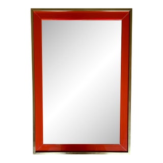Vintage Carvers' Guild Custom Mirror, Brass and Acrylic, 1973 For Sale