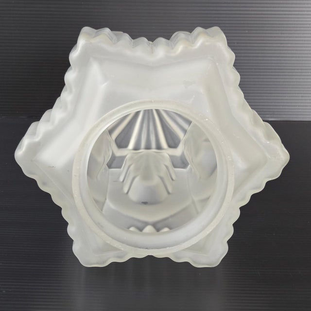 Vintage Art Deco Lampshade in Opaque Glass, 1920s For Sale - Image 12 of 16