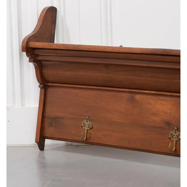 19th Century French 19th Century Fruitwood Plate and Coat Rack For Sale - Image 5 of 8
