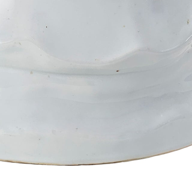 Large Mid-Century Japanese Celadon Guanyin Porcelain Figure 30" William "Billy" Haines Style Lamp Base For Sale - Image 9 of 14