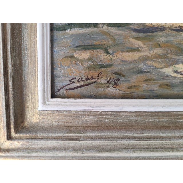 Saul Kovner 1940s Oil Painting Los Angeles Cityscape Hollywood Hills Wpa For Sale - Image 9 of 18