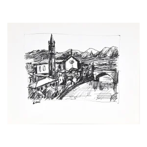 Church by the Water 1980s Ink