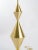 Fashioned by Hand Conical Brass Lamps - a Pair For Sale - Image 4 of 5