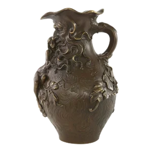 19th Century Art Nouveau Style Bronze Vase