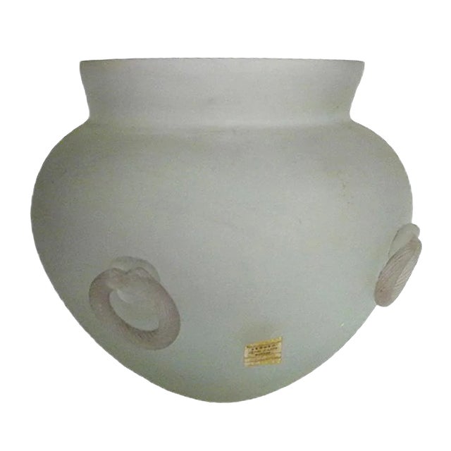 Murano Glass Vase from Seguso, 1960s For Sale