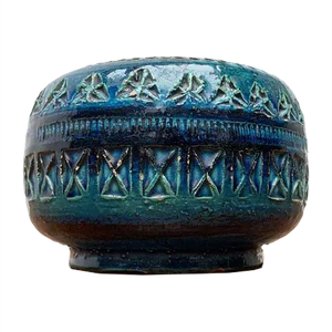 Vintage Italian Rimini Blu Pottery Ashtray by Aldo Londi for Bitossi