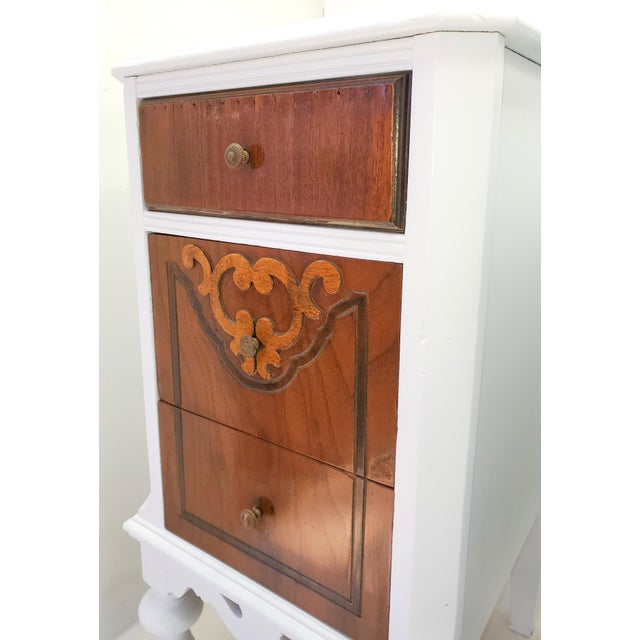 1930s French Provincial Painted White Nightstands A Pair Chairish