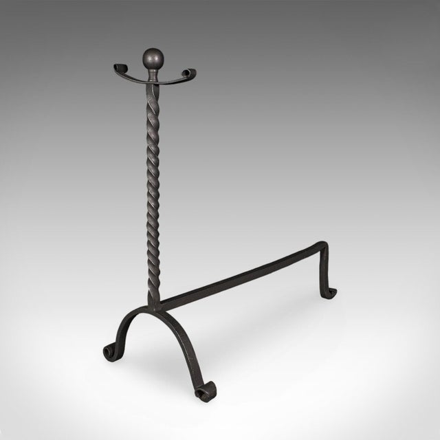 Mid 19th Century Large Pair of Antique Fireplace Andirons, English, Fire Dog, Victorian, c.1860 For Sale - Image 5 of 9