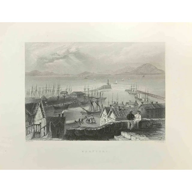 Maryport is an etching realized in 1845 by J.C.Armytage. Signed in plate. The artwork is realized in a well-balanced...