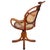1900-1909 Rare Late Victorian Bespoke Bent Oak Barbers Chair With Cane Seat, Germany For Sale In Los Angeles - Image 6 of 8