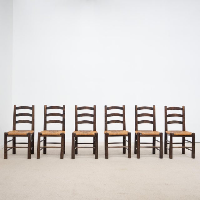 Georges Robert Chairs, 1950s, Set of 6 For Sale - Image 6 of 6