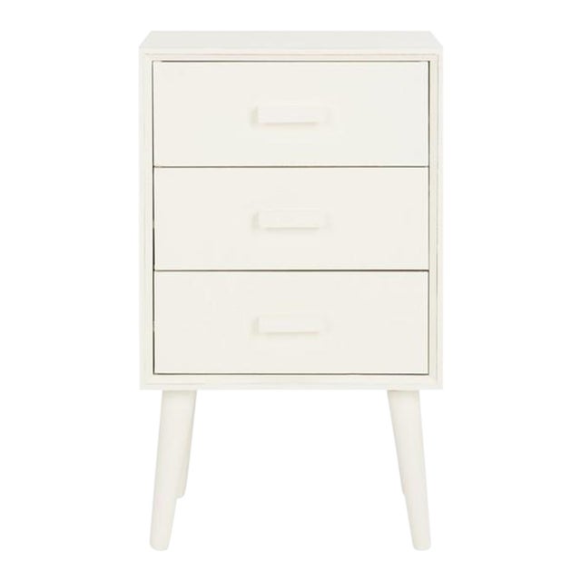 Pomona 3 Drawer Accent Table - Vintage White For Sale