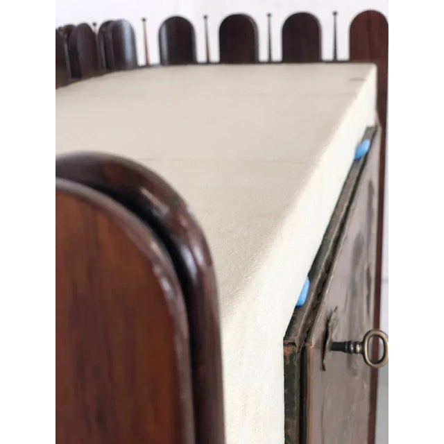 Vintage Wood and Copper Bar Cabinet by Luigi Scremin For Sale - Image 9 of 18