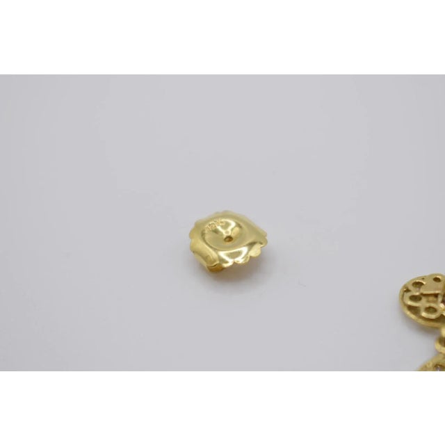 Late 20th Century Gold Jacqueline Earrings, A Pair For Sale - Image 4 of 9