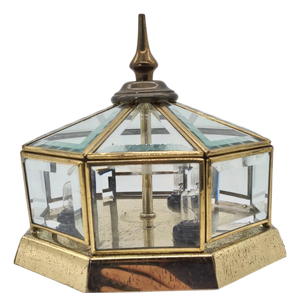 Hollywood Regency Ceiling Lamp in Bevelled Glass, 1990s