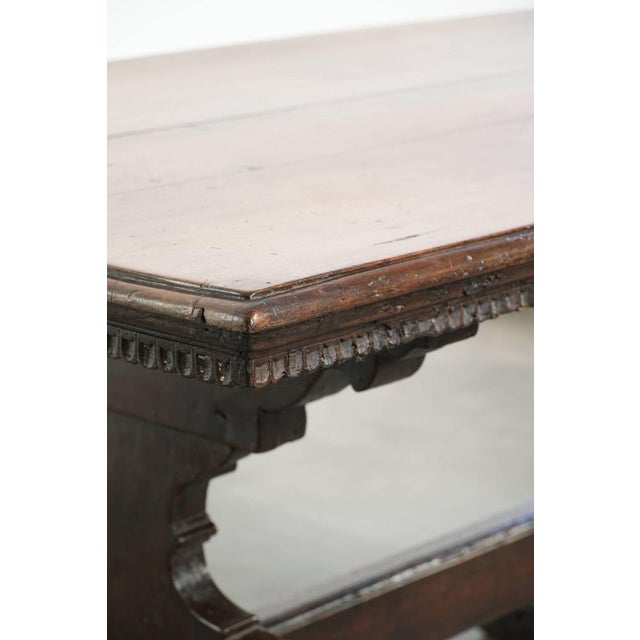 Antique Italian Dining Table in Walnut, 1500s For Sale - Image 9 of 14
