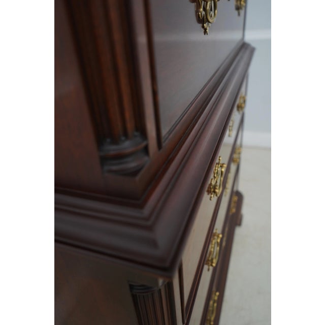Kindel National Trust 2 Piece Mahogany Chest on Chest For Sale - Image 9 of 12