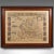 This is a vintage reproduction map of Europe. An American, paper stock cartography print in frame after the work by...