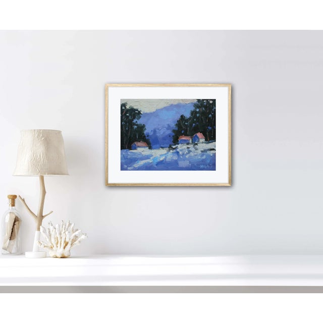 Winterscapes Impressionist Snowscape Oil Painting For Sale - Image 4 of 7