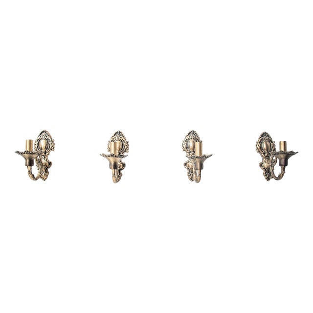 Wall Lamps, Northern Europe, 1930, Set of 4 For Sale