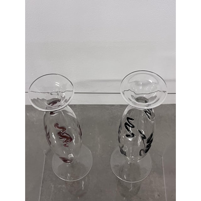 Glass Vases from La Murrina, 1985, Set of 2 For Sale - Image 4 of 5