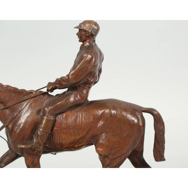 19th Century Antique Pierre Jules Mêne French Bronze Equestrian Race Horse Sculpture For Sale - Image 4 of 9