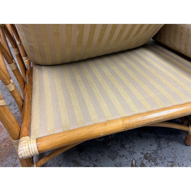 McGuire Furniture Cathedral Three Seater Sofa, Vintage For Sale - Image 10 of 12