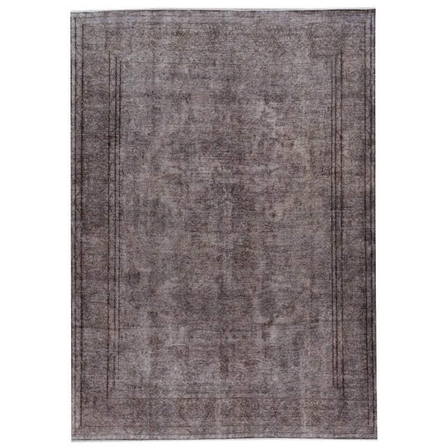 Mid-20th Century Vintage Distressed Wool Rug For Sale - Image 13 of 13