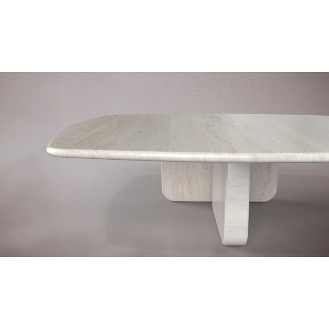 Modern Liya Travertine Coffee Table 40" For Sale - Image 3 of 3