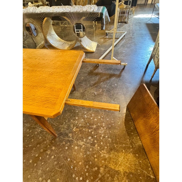 Danish Mid Century Oak Dining Table For Sale - Image 10 of 12