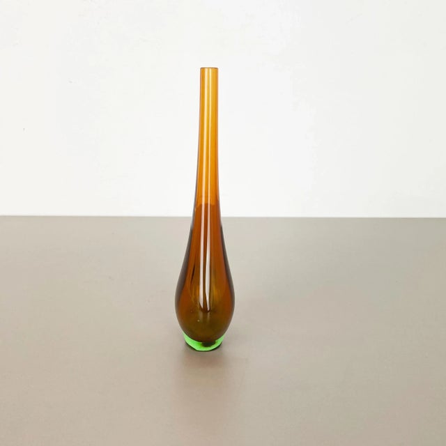 Large Murano Glass Sommerso Single-Stem Vase from Flavio Poli, Italy, 160s For Sale - Image 3 of 18